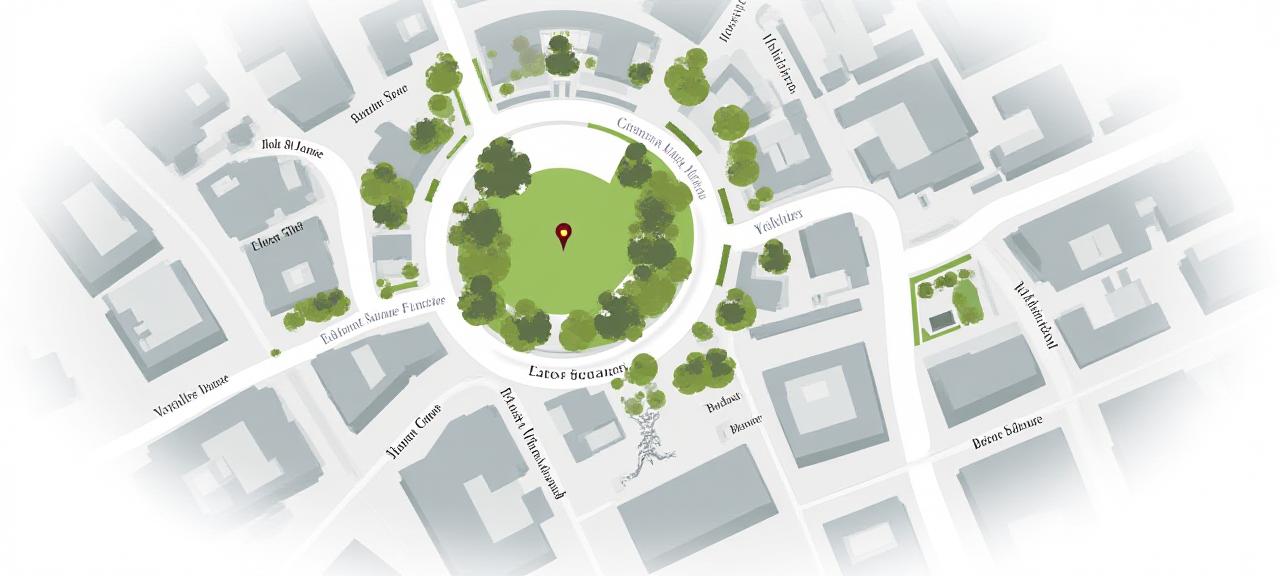 Map showing Eaton Square, London
